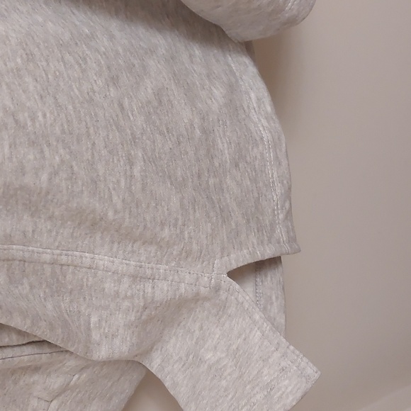 H&M, Fitted Sweatshirt Dress, Light gray melange/A, Small. - Picture 6 of 10